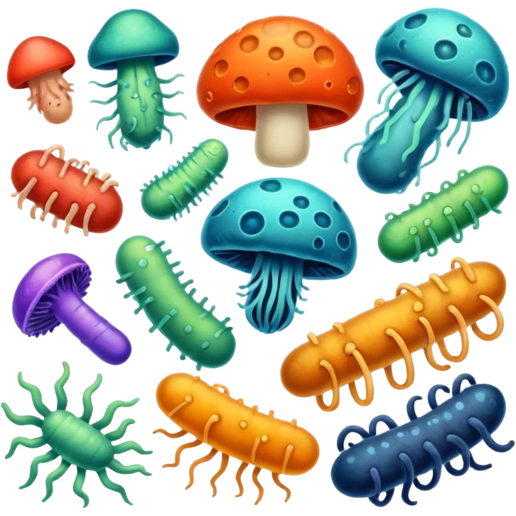 bacteria and fungi emoji