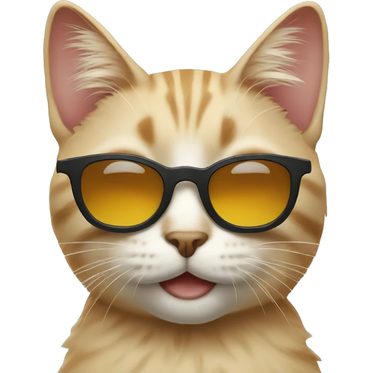 Cat with sunglasses emoji