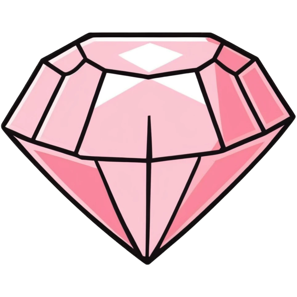 pink diamond gemstone emoji