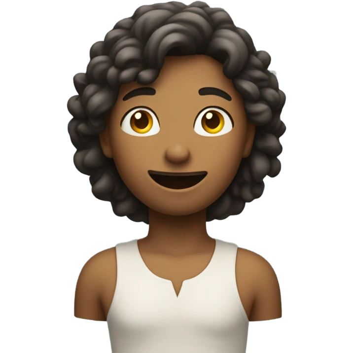 A person majestically floating emoji