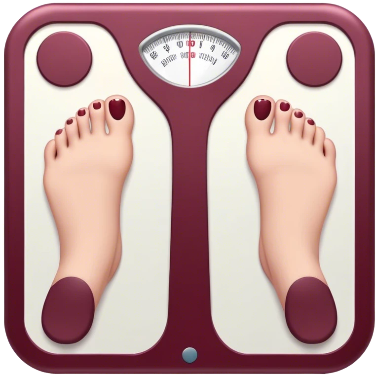 body weight scale Burgundy emoji