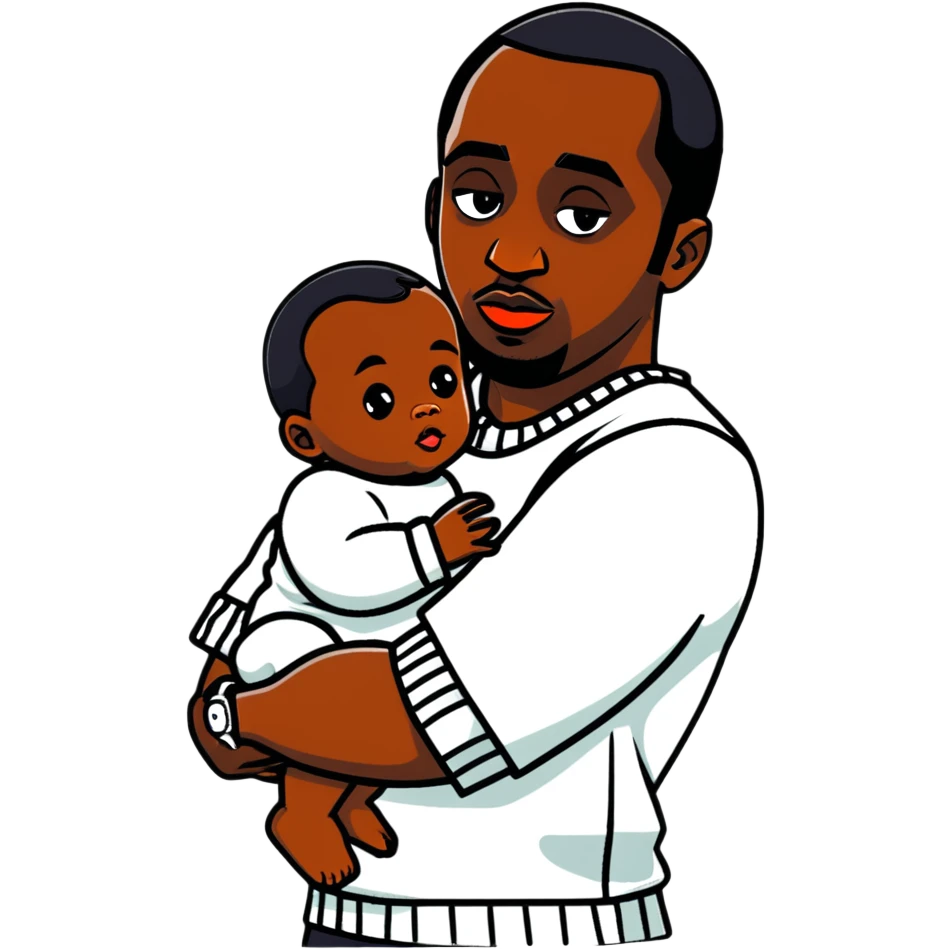 P diddy holding baby oil emoji