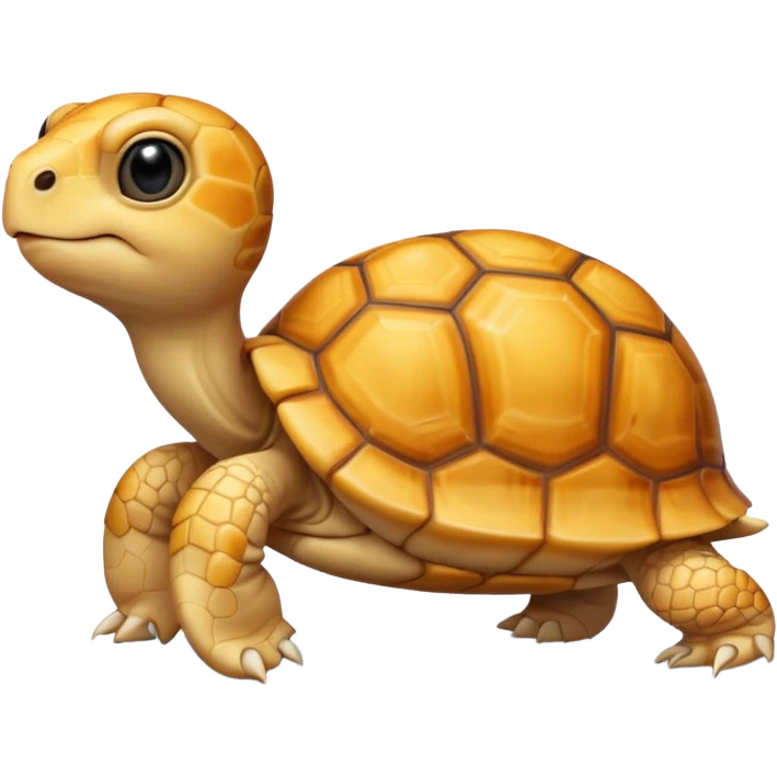 A young very small yellow tortoise emoji