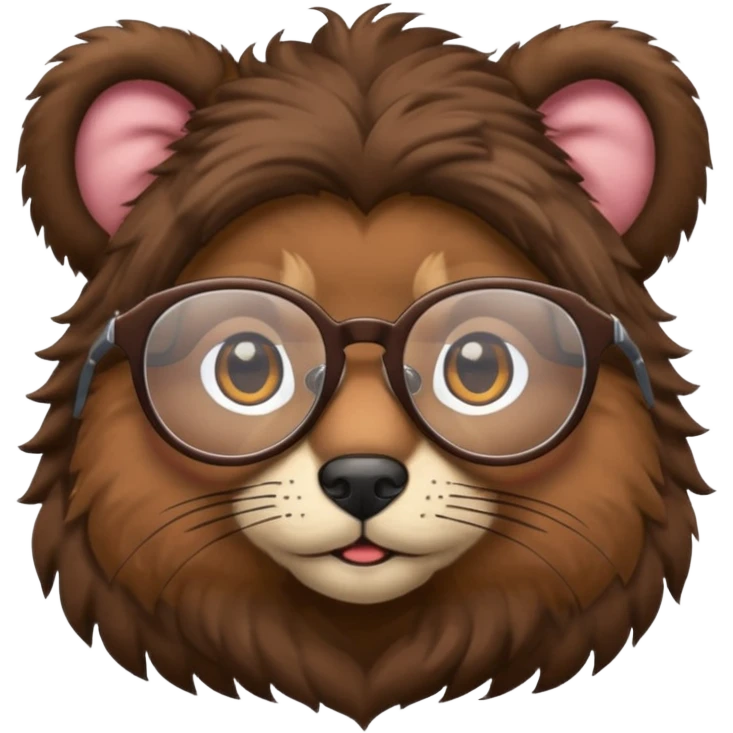 animal wtih glasses and body emoji