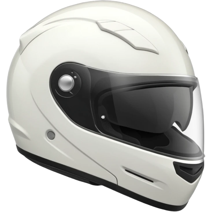 White motorcycle helmet  emoji