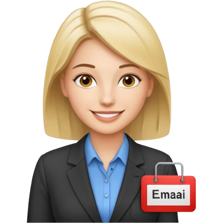 Feeling relaxed and happy at office for woman  emoji