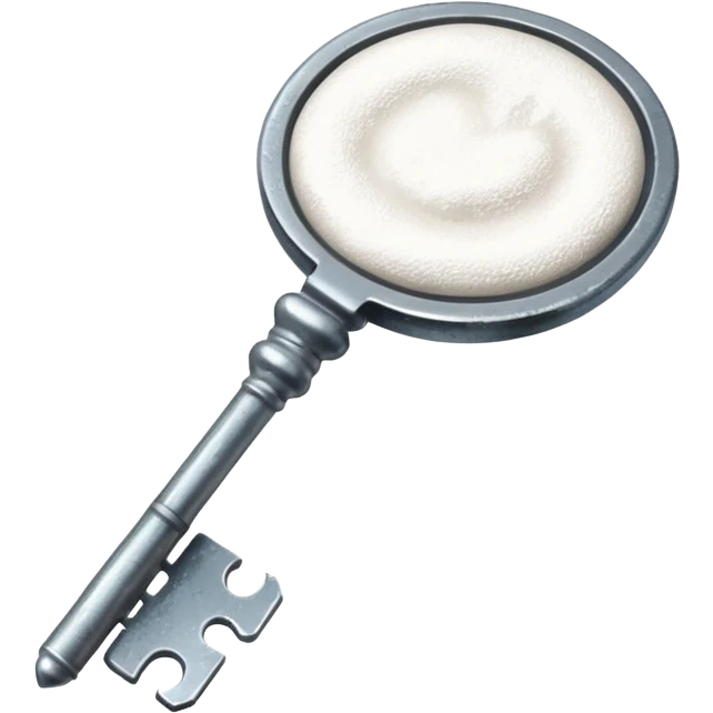 key with white powder  emoji