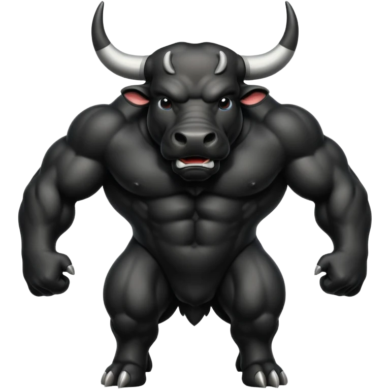 Black bull emoji