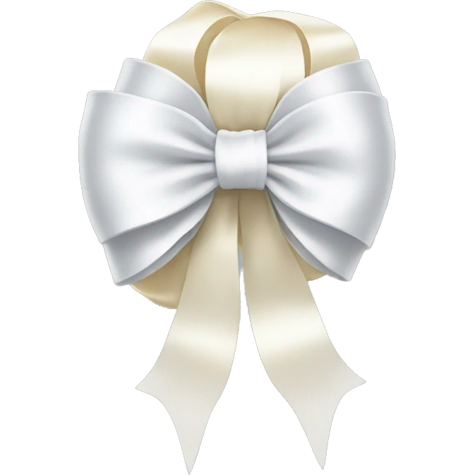 white coquette bow emoji