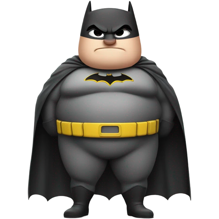Really fat Batman emoji