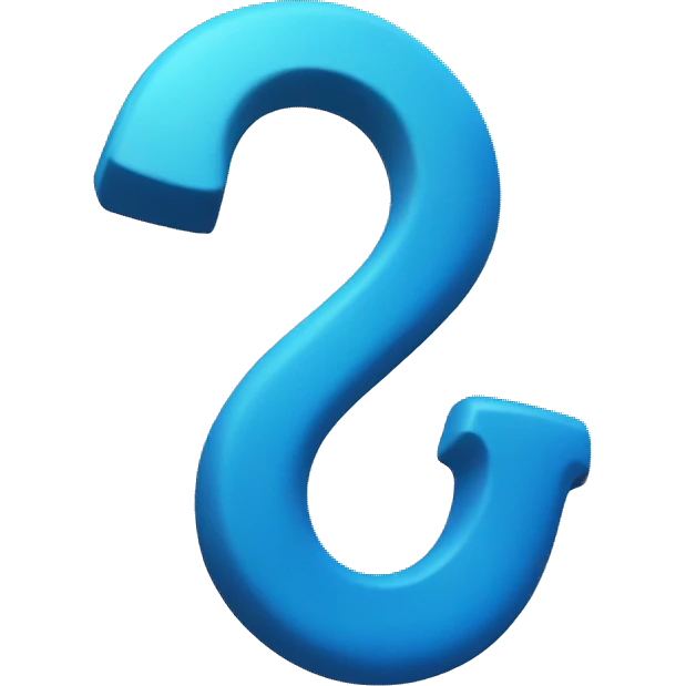 A TikTok blue Hook emoji