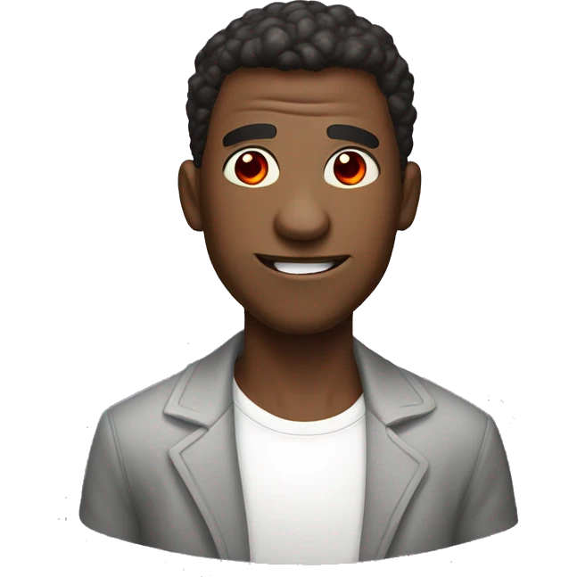 super homelnader from "the boys" series with red eyes  emoji