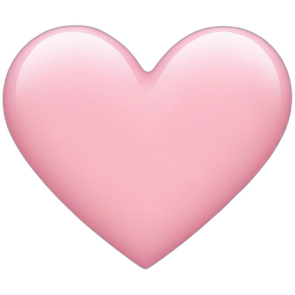 Light pink heart emoji