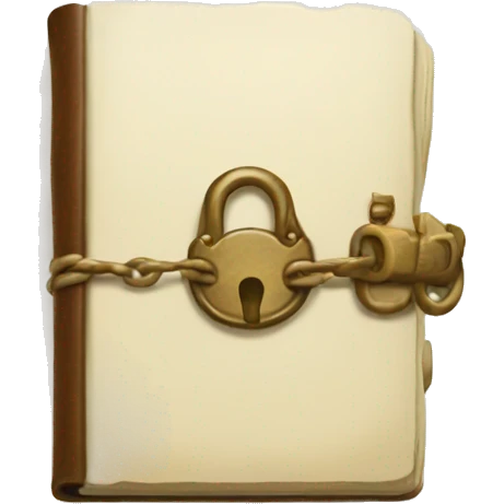 locked ivory diary emoji