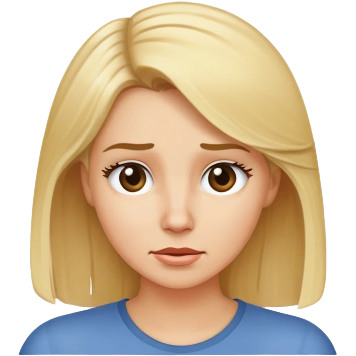 Blonde white woman scratching head emoji