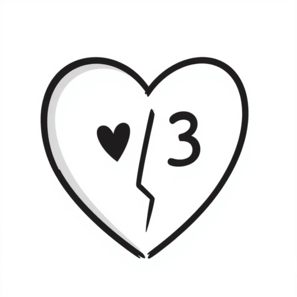 A simple broken heart symbol with the text '</3' written inside or next to it emoji