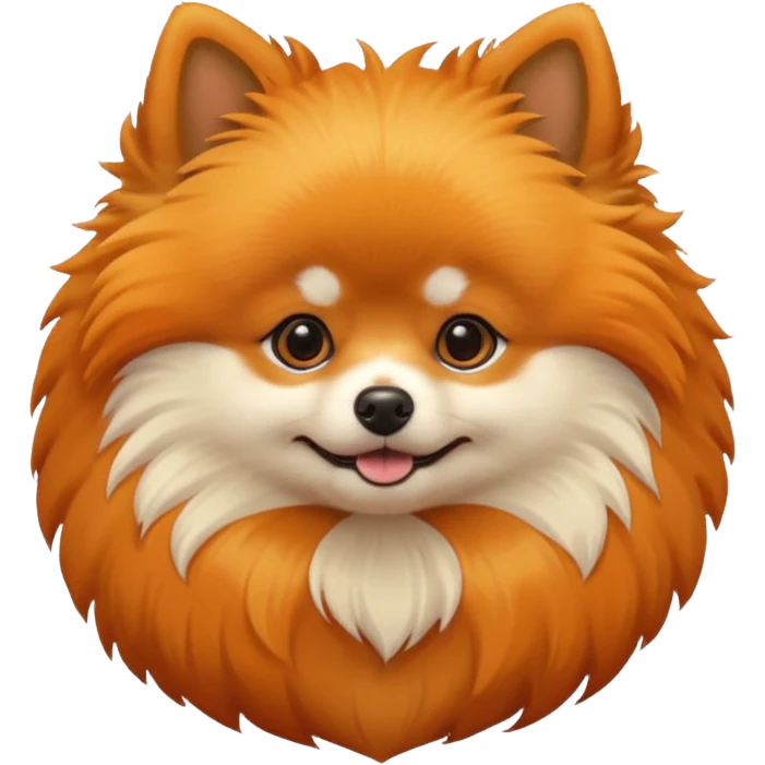Pomeranian dog iOS Style emoji