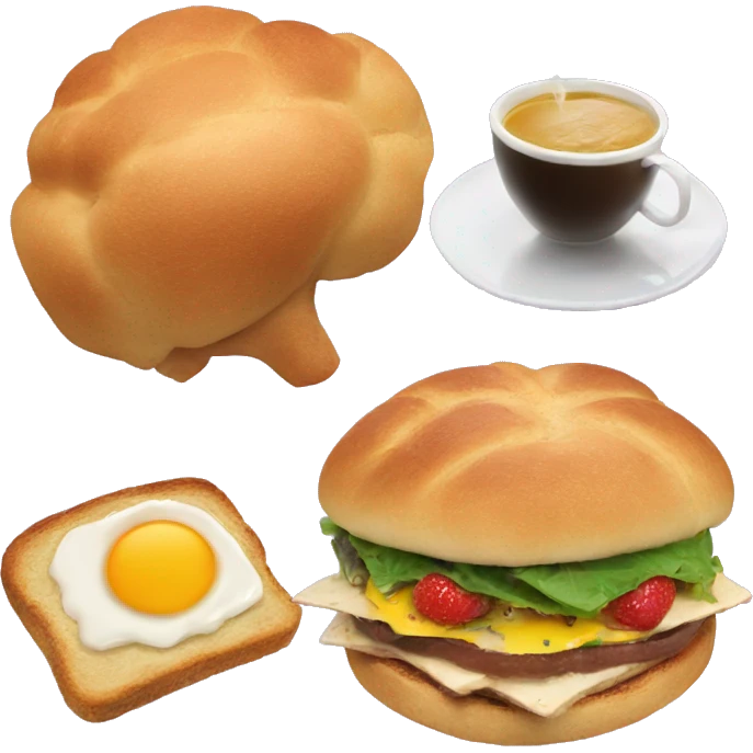 vegan breakfast and brainstorm emoji