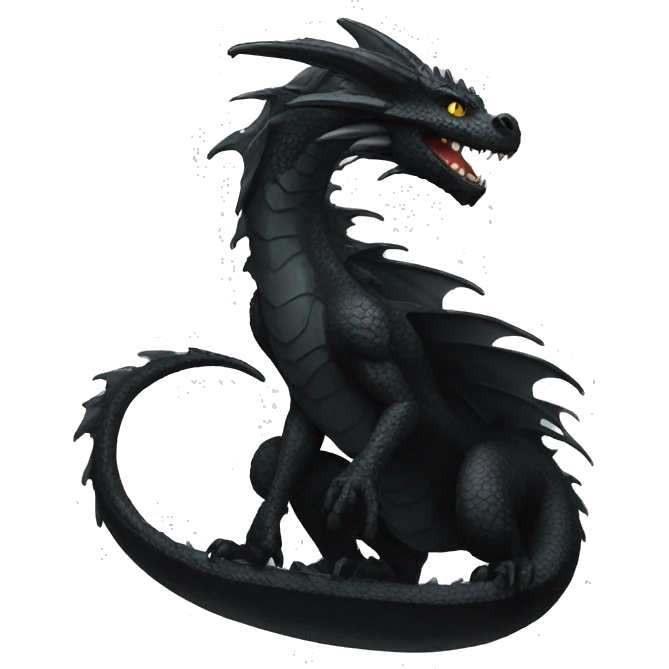Black dragon emoji