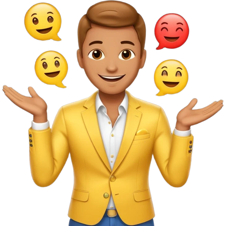 Charming, magnetic, center of attention without even trying. superstar in the spotlight
more dinamic emoji  emoji