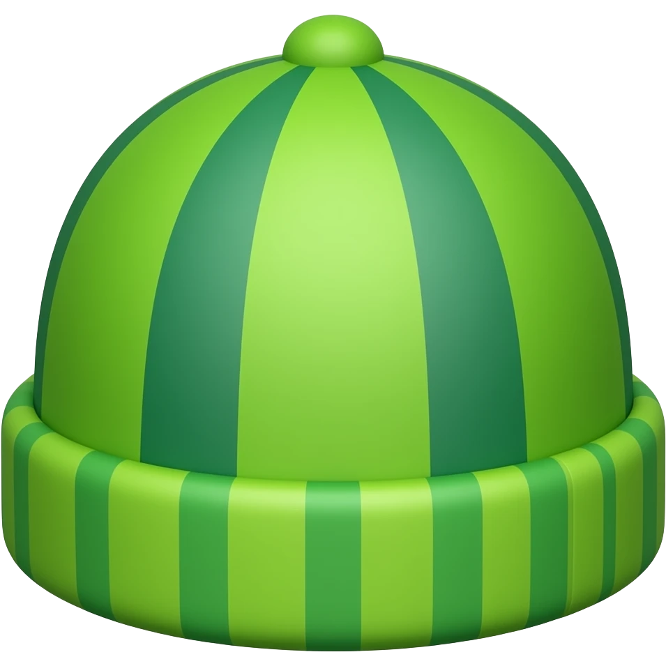 emoji de un sombrero verde sin la persona emoji