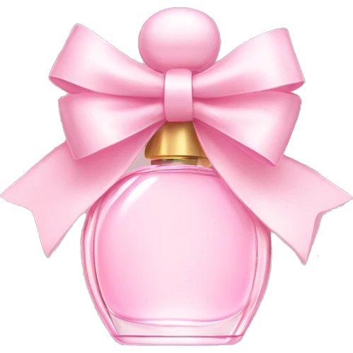Light pink bow perfume  emoji