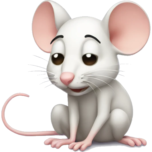 Tired mouse emoji