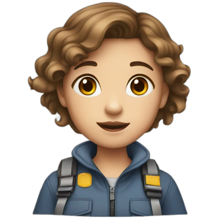 a children girl rescue other person emoji