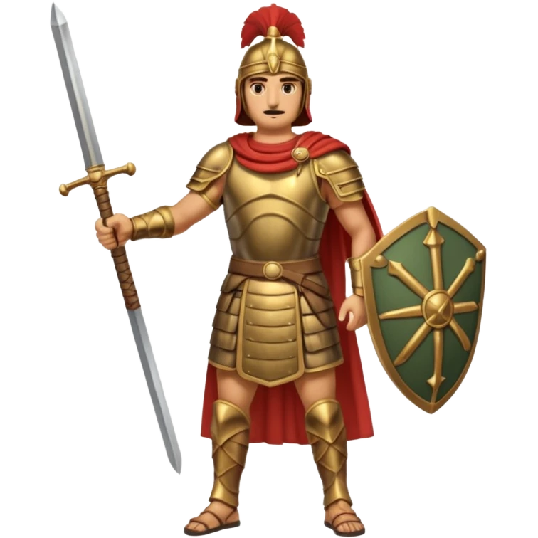 Famoso general cartagines de alto rango de la época púnica, foto del cuerpo entero emoji