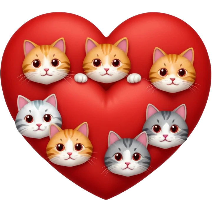 coeur et chats emoji