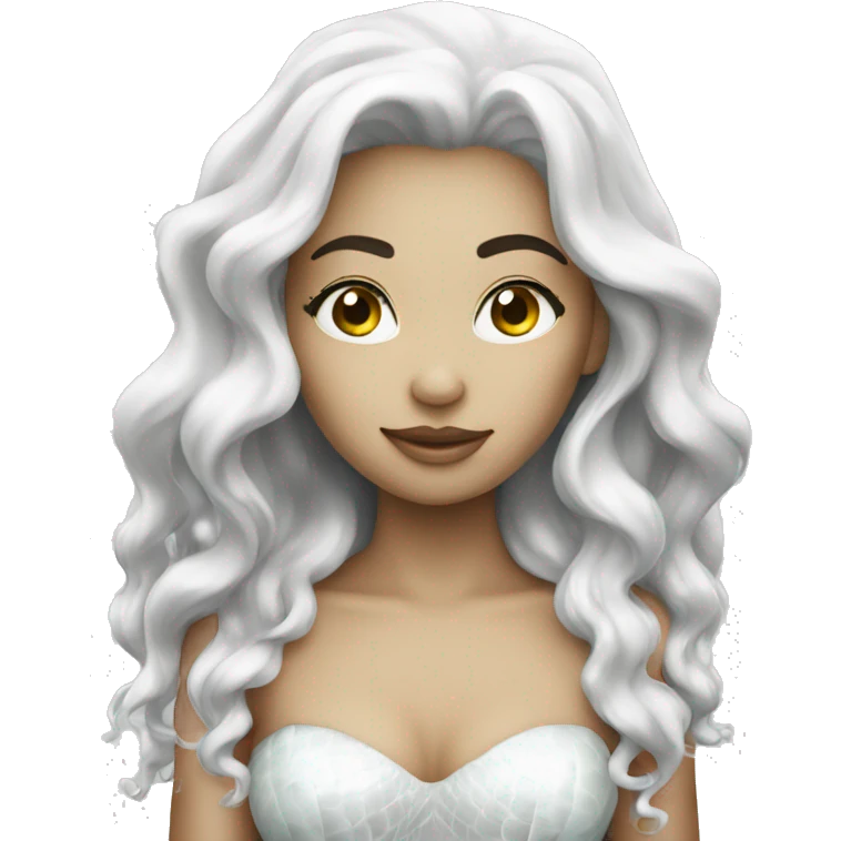 Mermaid white emoji