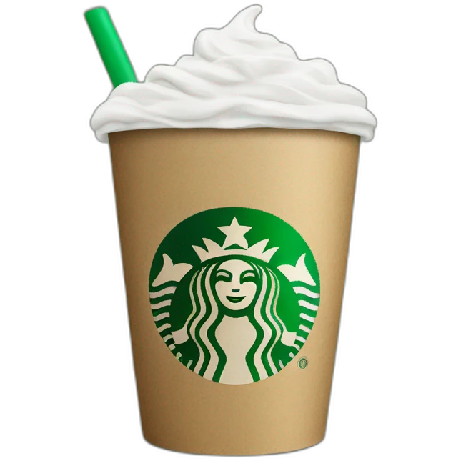 black and green starbucks cup emoji