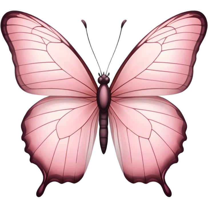 Light pink butterfly emoji