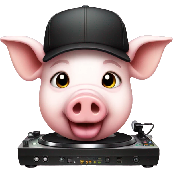 dj pig emoji