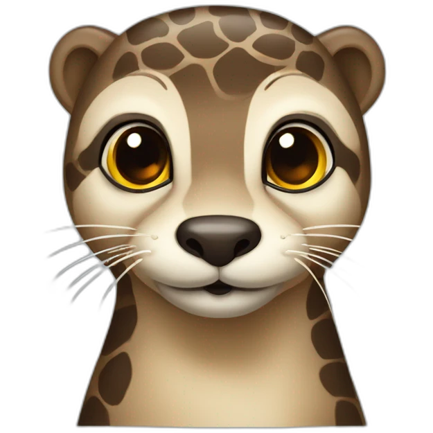 Loutre dans girafe emoji