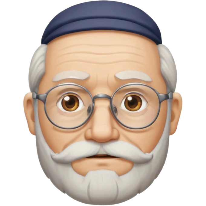 old glasses man with beard emoji