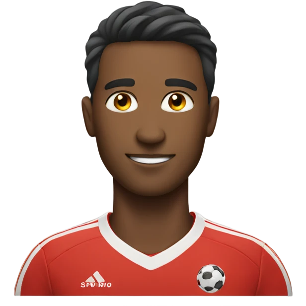 handsome soccer player  emoji