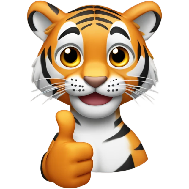 Tiger thumbs up emoji