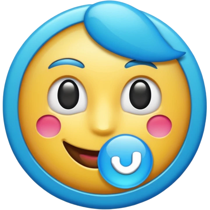 Crea un emoji de la verificación de tik tok casi parecido emoji
