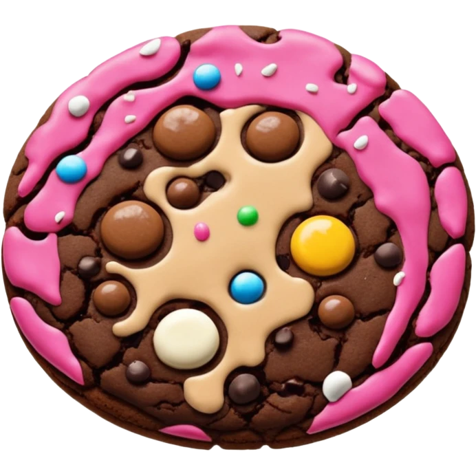 double chocolate cookie emoji