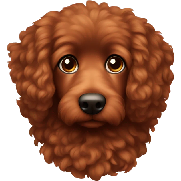 a brownish reddish german poddle emoji