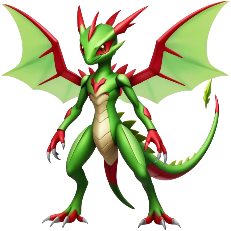  Cool Edgy Shiny Futuristic Ethereal Legendary Scizor-Flygon-Digimon-hybrid full body emoji