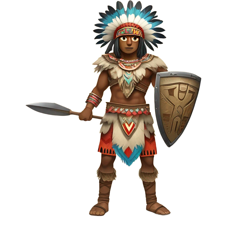 Aztec warrior emoji