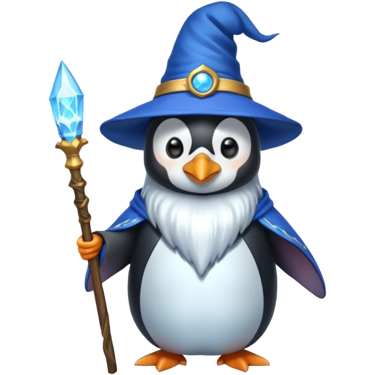 Penguin Wizard emoji