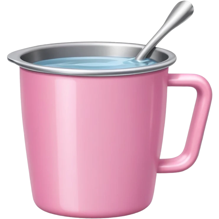 A Stanley pink water cup emoji