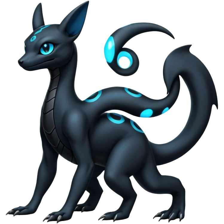 Salandit-Umbreon-Fakémon-hybrid-creature (full body)  emoji