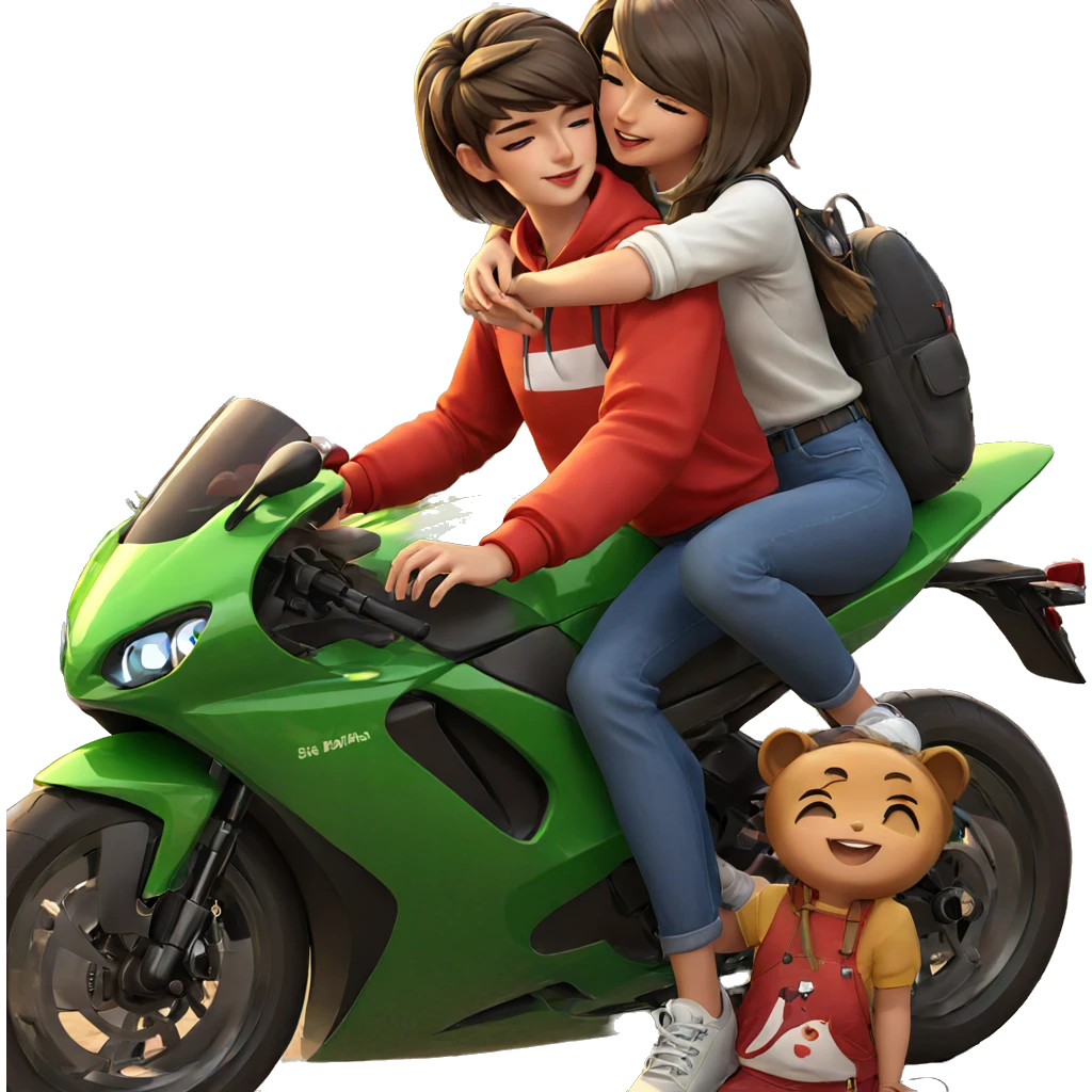 girls enjoying a sunny day emoji