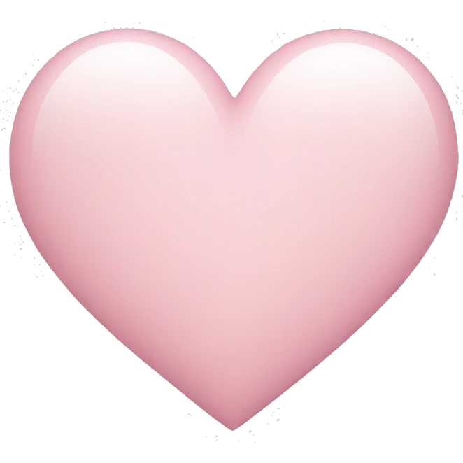 light pink heart emoji