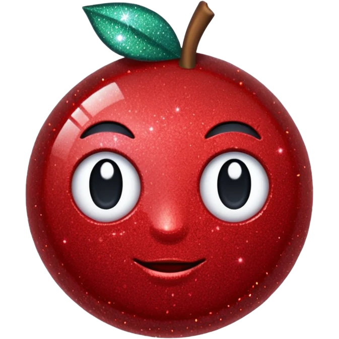 red glitter tick emoji