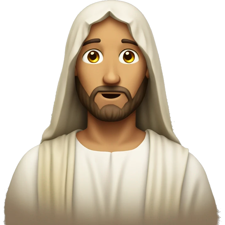 jesus is eavesdropping  emoji